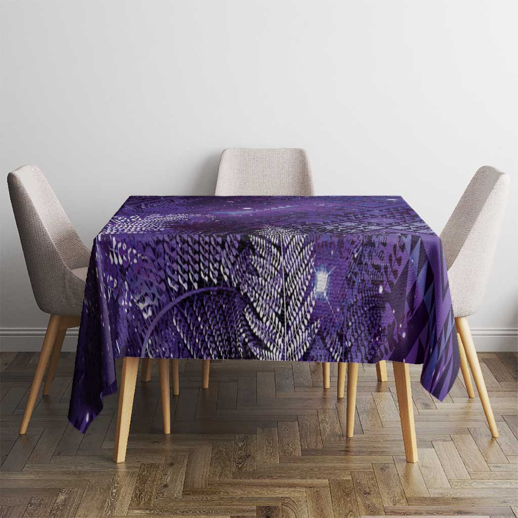 Aotearoa Taniko Matariki Tablecloth Cosmic Violet