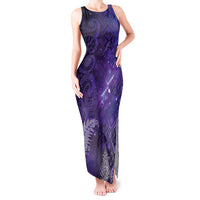 Aotearoa Taniko Matariki Tank Maxi Dress Cosmic Violet