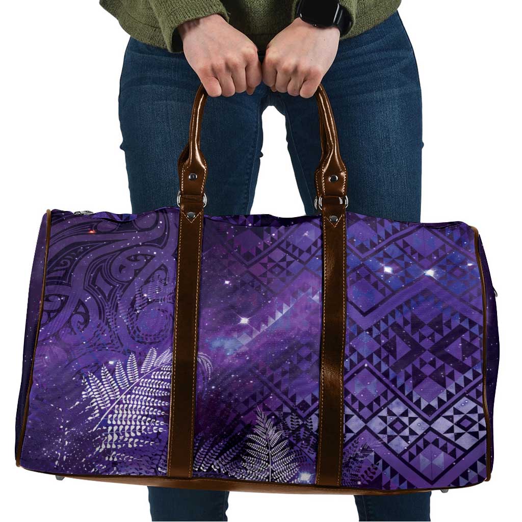 Aotearoa Taniko Matariki Travel Bag Cosmic Violet