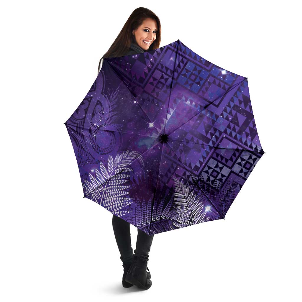 Aotearoa Taniko Matariki Umbrella Cosmic Violet