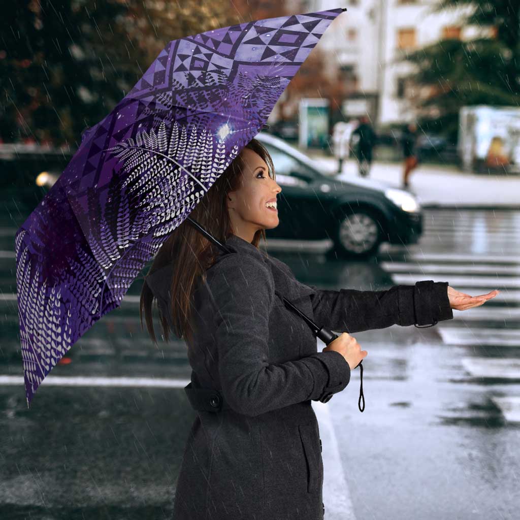 Aotearoa Taniko Matariki Umbrella Cosmic Violet