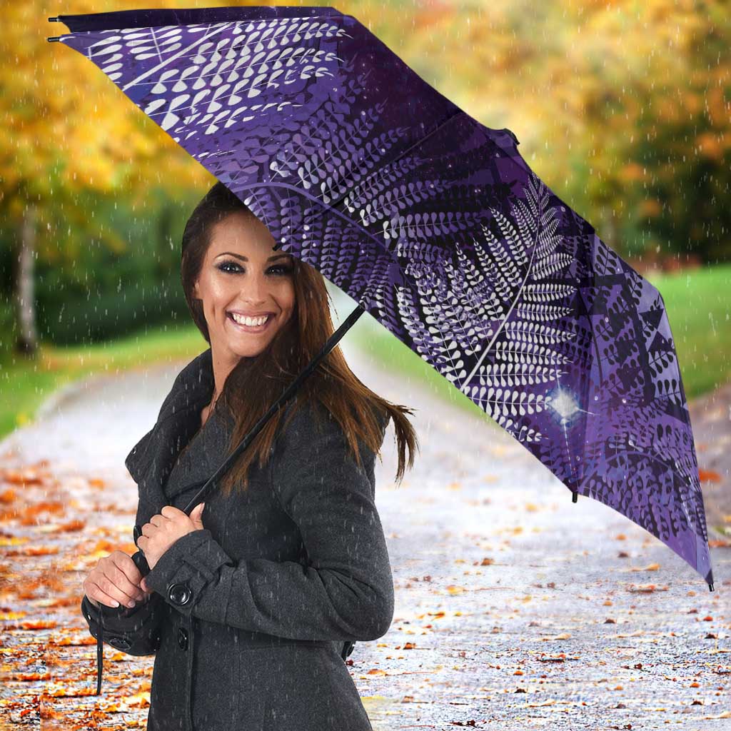 Aotearoa Taniko Matariki Umbrella Cosmic Violet