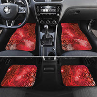 Aotearoa Taniko Matariki Car Mats Cosmic Red