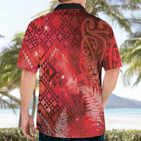 Aotearoa Taniko Matariki Hawaiian Shirt Cosmic Red