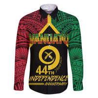 Vanuatu 44th Independence Anniversary Family Matching Off Shoulder Maxi Dress and Hawaiian Shirt