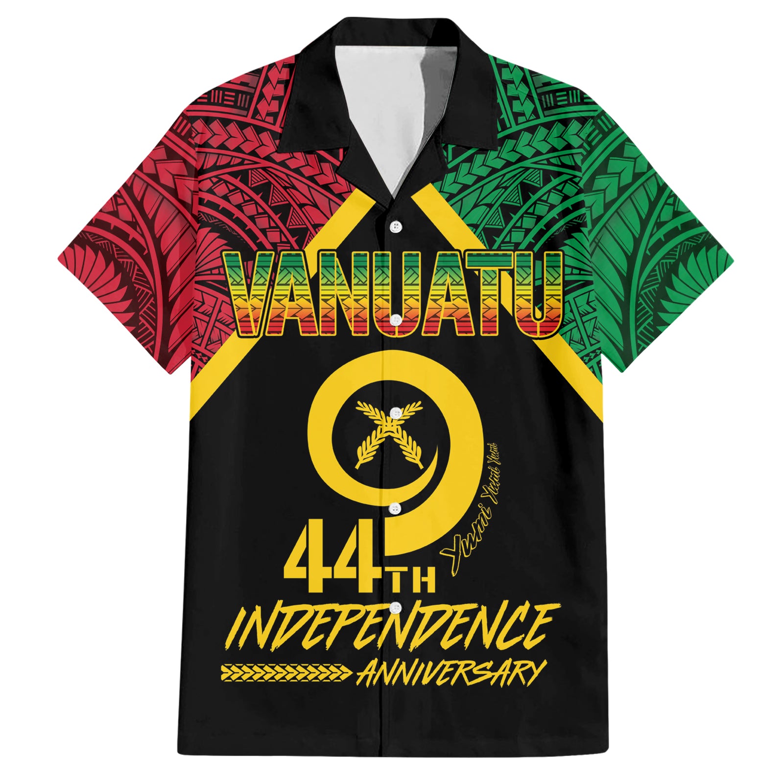 Vanuatu 44th Independence Anniversary Hawaiian Shirt