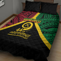 Vanuatu 44th Independence Anniversary Quilt Bed Set