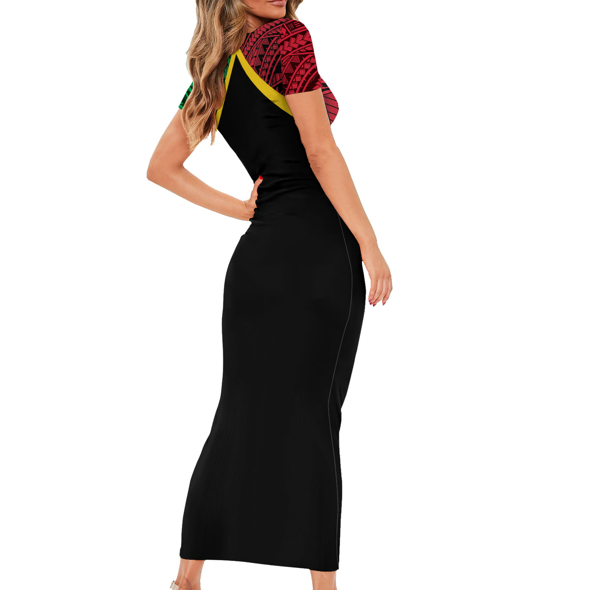 Vanuatu 44th Independence Anniversary Short Sleeve Bodycon Dress