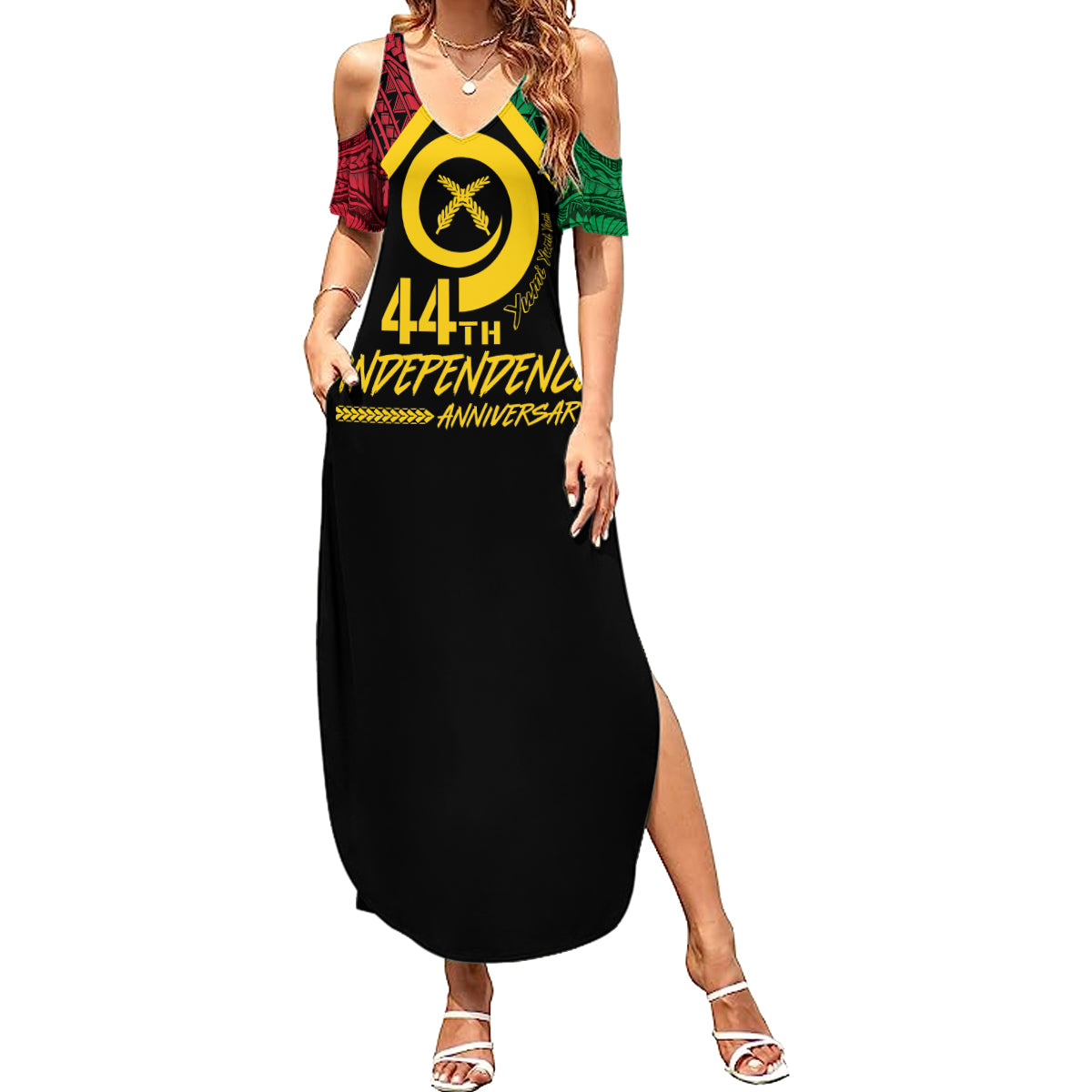 Vanuatu 44th Independence Anniversary Summer Maxi Dress