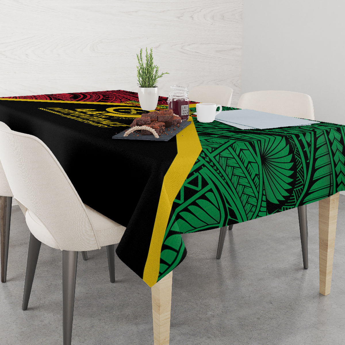 Vanuatu 44th Independence Anniversary Tablecloth