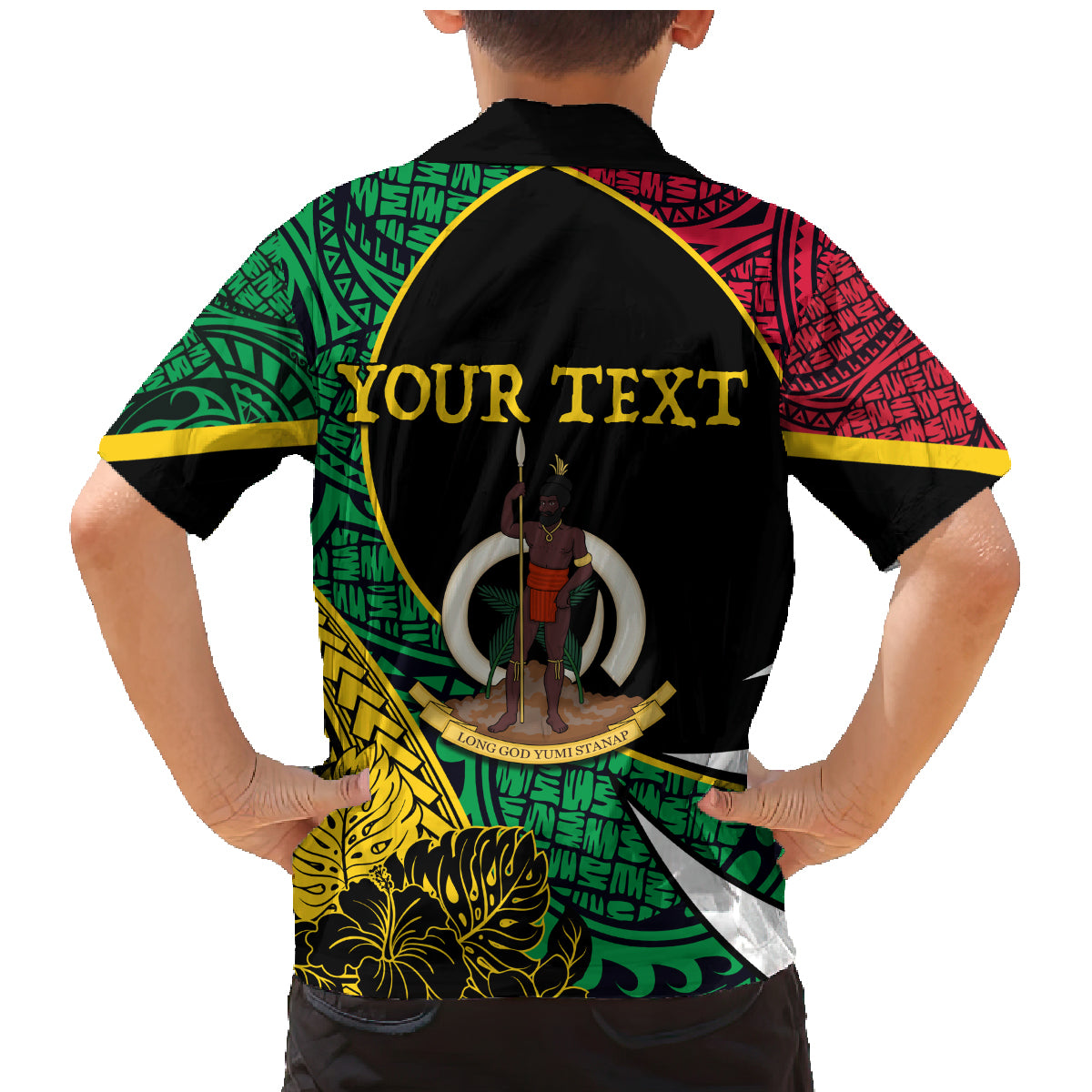 Vanuatu Independence Day Yumi 44 Family Matching Mermaid Dress and Hawaiian Shirt LT7 - Polynesian Pride