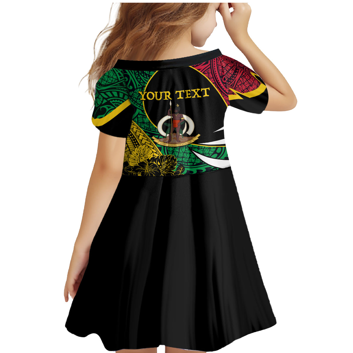 Vanuatu Independence Day Yumi 44 Family Matching Mermaid Dress and Hawaiian Shirt LT7 - Polynesian Pride
