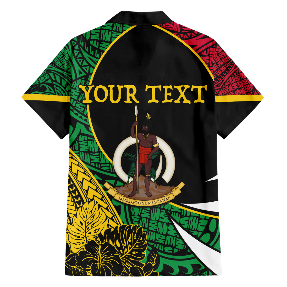 Vanuatu Independence Day Yumi 44 Family Matching Short Sleeve Bodycon Dress and Hawaiian Shirt LT7 - Polynesian Pride
