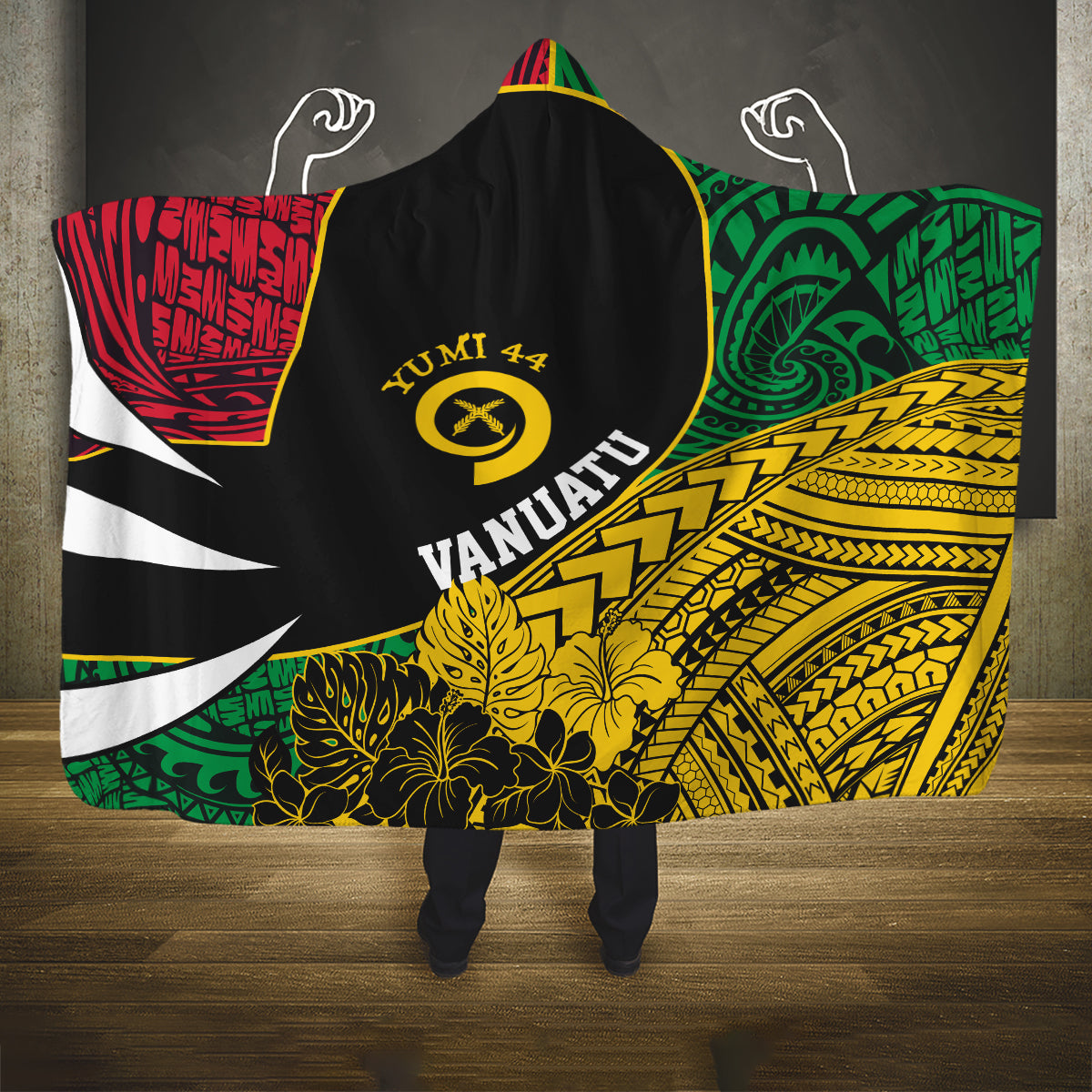 Vanuatu Independence Day Yumi 44 Hooded Blanket