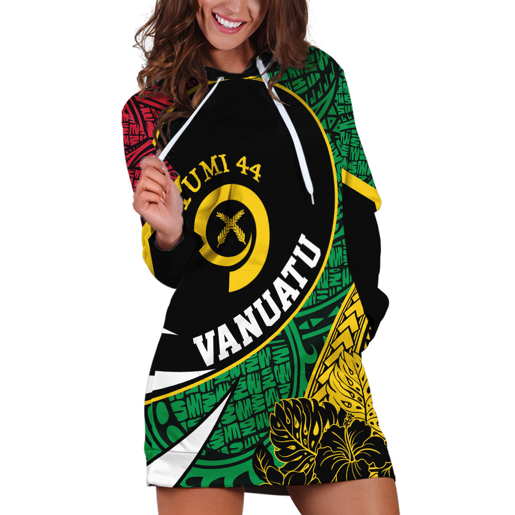 Vanuatu Independence Day Yumi 44 Hoodie Dress