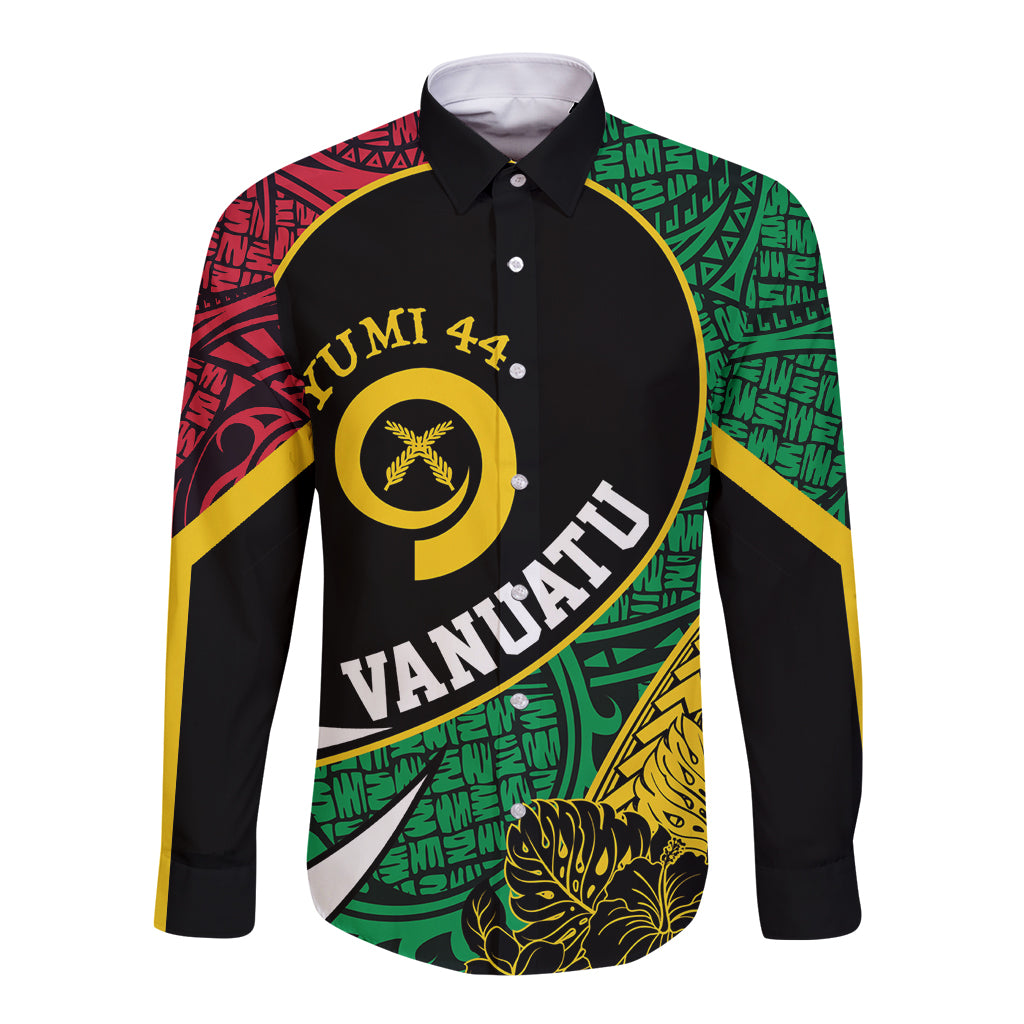 Vanuatu Independence Day Yumi 44 Long Sleeve Button Shirt