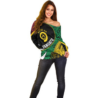 Vanuatu Independence Day Yumi 44 Off Shoulder Sweater