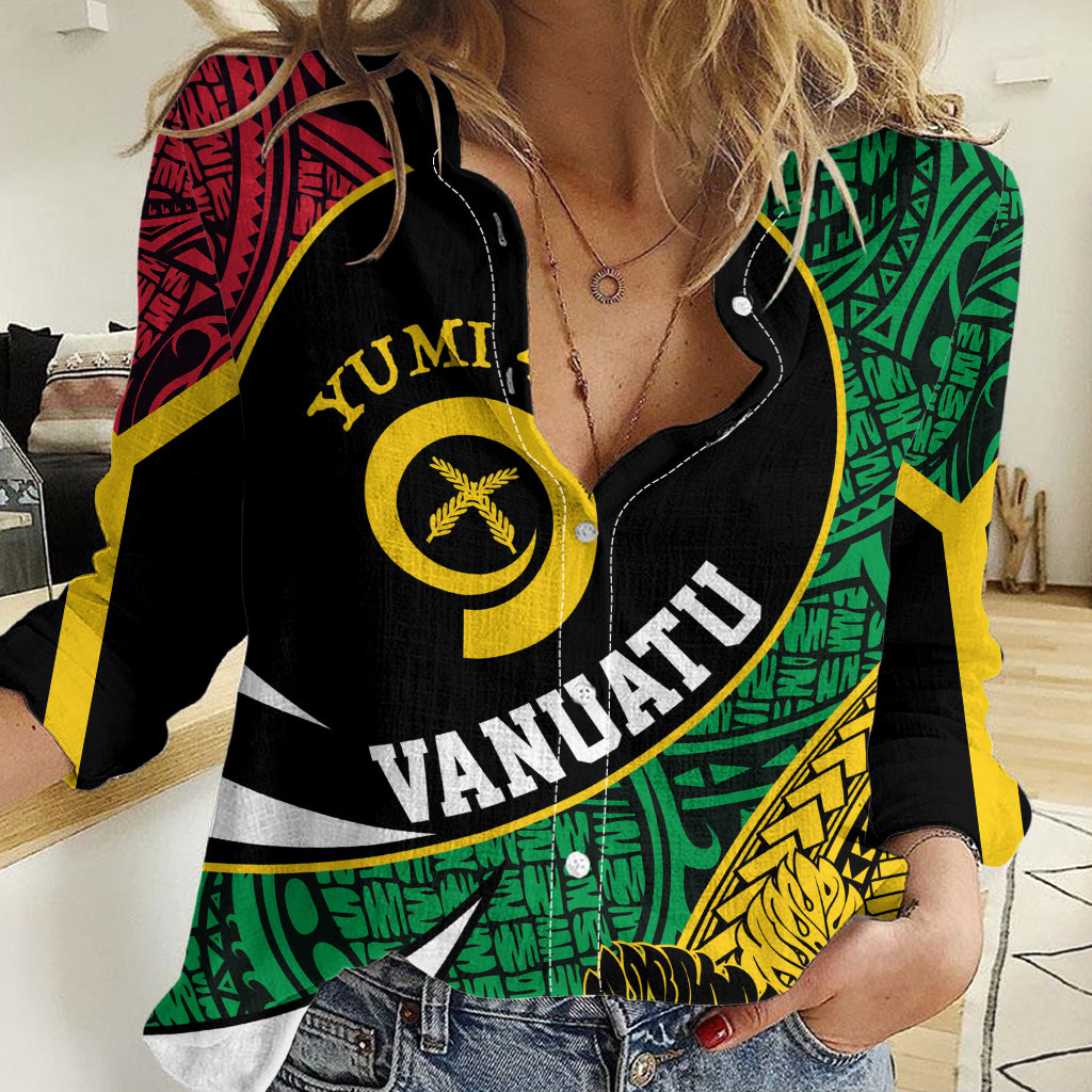 Vanuatu Independence Day Yumi 44 Women Casual Shirt