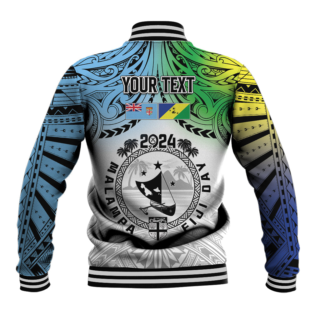 Malampa Fiji Day Baseball Jacket Gradient Style