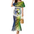 Malampa Day Family Matching Mermaid Dress and Hawaiian Shirt Emblem Gradient Style