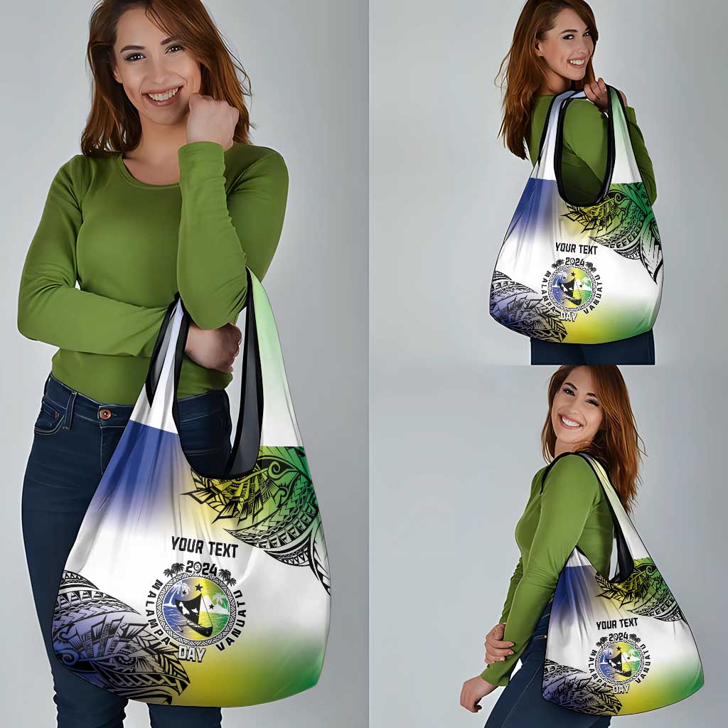 Malampa Day Grocery Bag Emblem Gradient Style