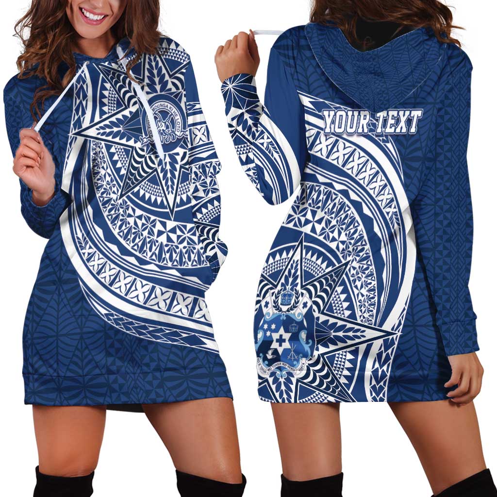 Tonga Queen Salote College Personalized Hoodie Dress Ngatu Tokelaufeletoa Motifs