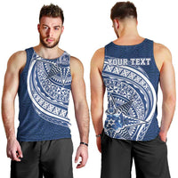 Tonga Queen Salote College Personalized Men Tank Top Ngatu Tokelaufeletoa Motifs