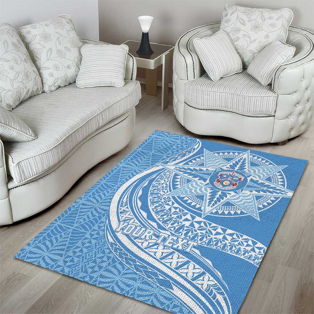 Tonga Apifo'ou Kolisi Personalized Area Rug Ngatu Tokelaufeletoa Motifs