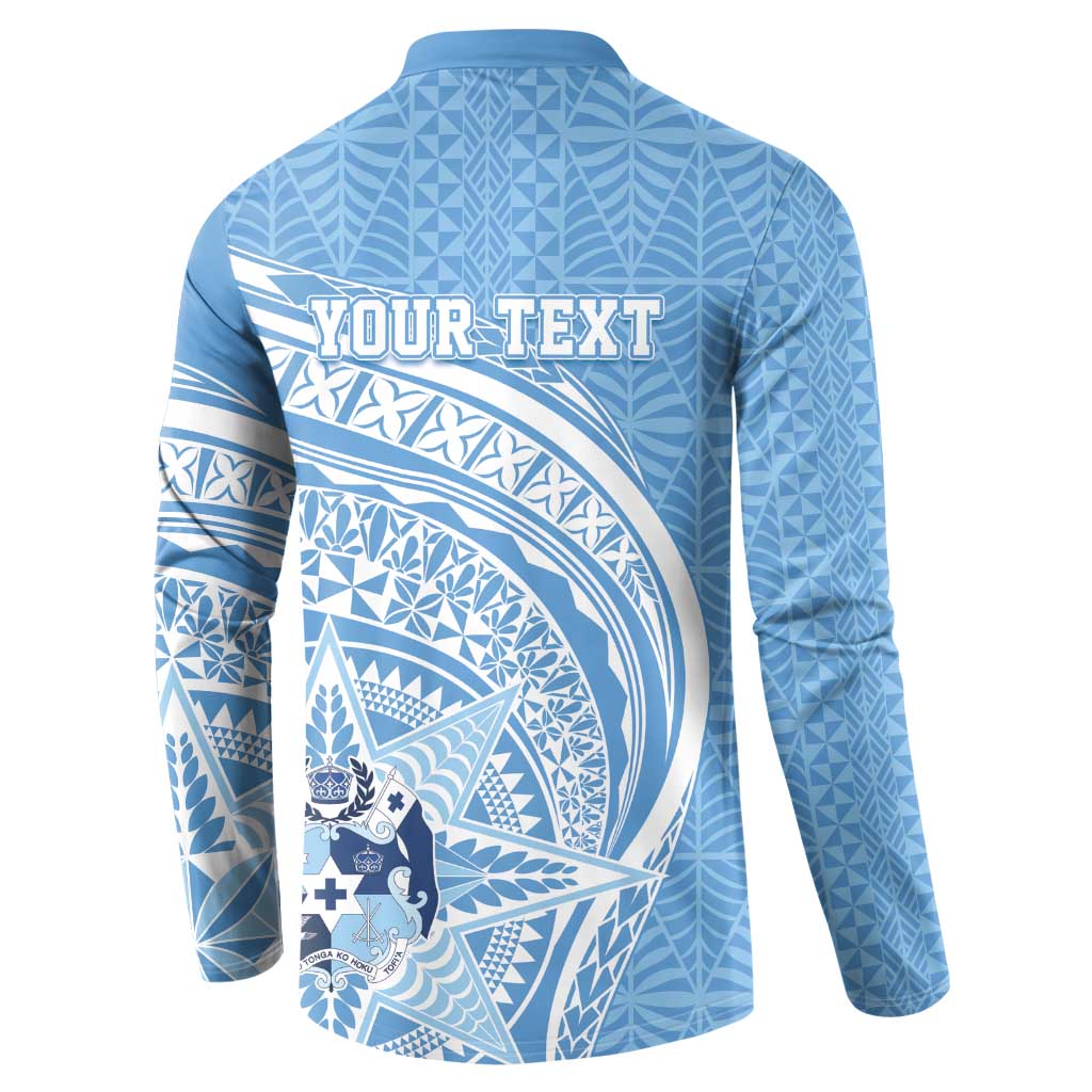 Tonga Apifo'ou Kolisi Personalized Button Sweatshirt Ngatu Tokelaufeletoa Motifs