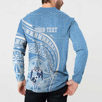 Tonga Apifo'ou Kolisi Personalized Button Sweatshirt Ngatu Tokelaufeletoa Motifs
