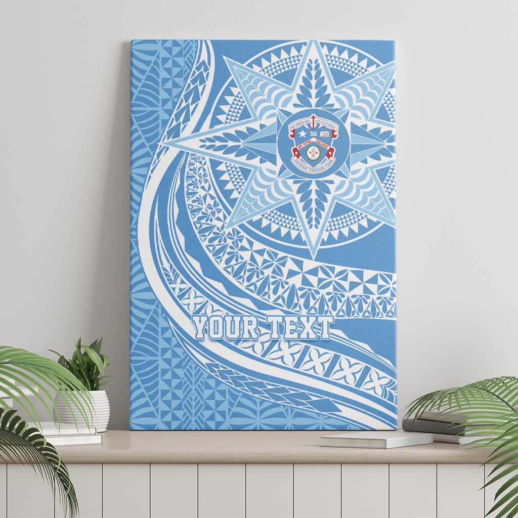 Tonga Apifo'ou Kolisi Personalized Canvas Wall Art Ngatu Tokelaufeletoa Motifs