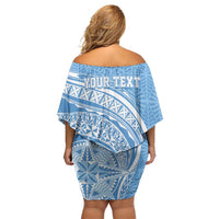 Tonga Apifo'ou Kolisi Personalized Family Matching Off Shoulder Short Dress and Hawaiian Shirt Ngatu Tokelaufeletoa Motifs
