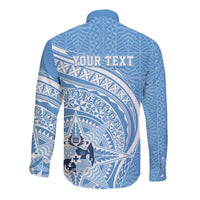 Tonga Apifo'ou Kolisi Personalized Long Sleeve Button Shirt Ngatu Tokelaufeletoa Motifs