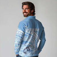 Tonga Apifo'ou Kolisi Personalized Long Sleeve Polo Shirt Ngatu Tokelaufeletoa Motifs