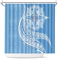 Tonga Apifo'ou Kolisi Personalized Shower Curtain Ngatu Tokelaufeletoa Motifs