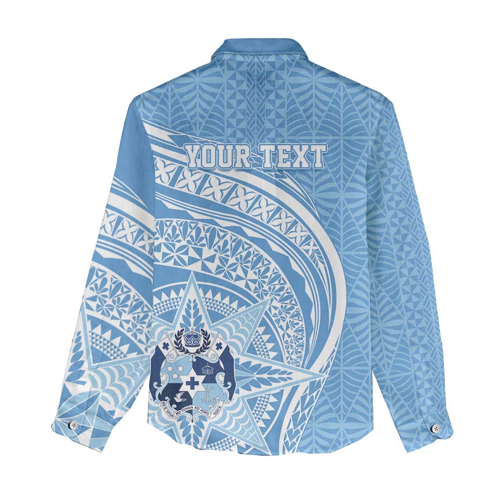 Tonga Apifo'ou Kolisi Personalized Women Casual Shirt Ngatu Tokelaufeletoa Motifs