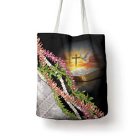 Hawaii Mokihana Mix Pikake Leis Mahalo 'Olelo Tote Bag Black