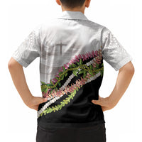 Hawaii Mokihana Mix Pikake Leis Mahalo 'Olelo Hawaiian Shirt White Tapa LT7 - Polynesian Pride