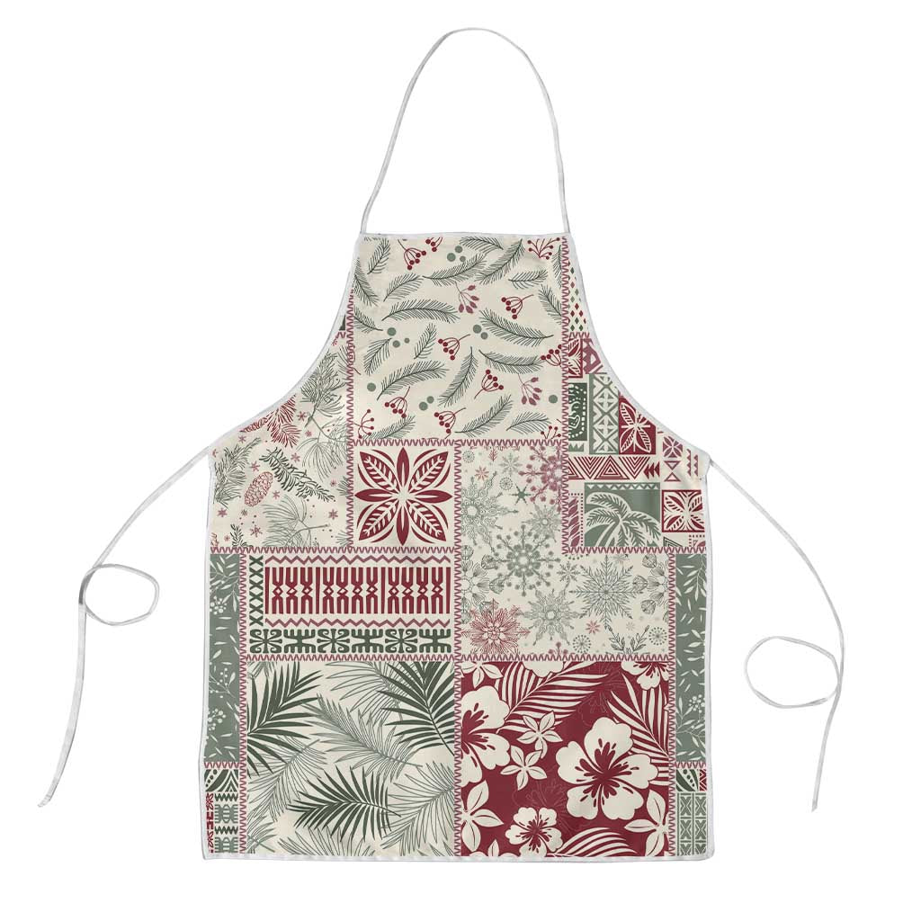 Aloha Hawaii Pastel Christmas Patchwork Apron Classic Style - Polynesian Pride