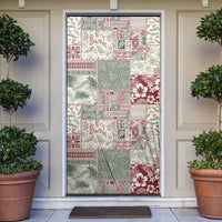 Aloha Hawaii Pastel Christmas Patchwork Door Cover Classic Style - Polynesian Pride