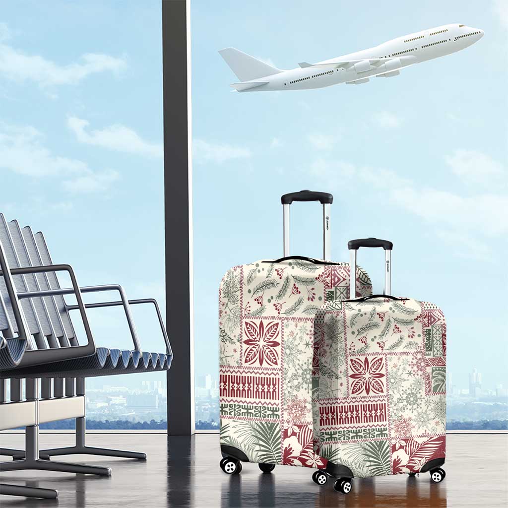 Aloha Hawaii Pastel Christmas Patchwork Luggage Cover Classic Style - Polynesian Pride