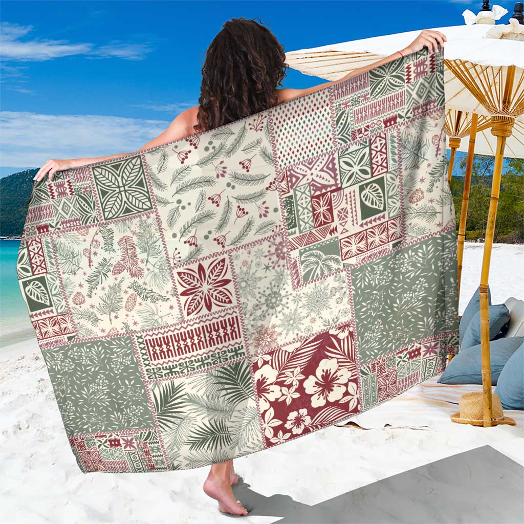 Aloha Hawaii Pastel Christmas Patchwork Sarong Classic Style - Polynesian Pride