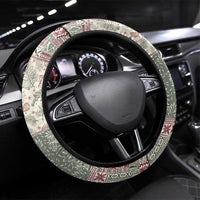 Aloha Hawaii Pastel Christmas Patchwork Steering Wheel Cover Classic Style - Polynesian Pride