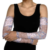 Aloha Hawaii Pastel Christmas Patchwork Arm Sleeves Rustic Style - Polynesian Pride