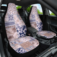 Aloha Hawaii Pastel Christmas Patchwork Car Seat Cover Rustic Style - Polynesian Pride
