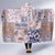 Aloha Hawaii Pastel Christmas Patchwork Hooded Blanket Rustic Style - Polynesian Pride