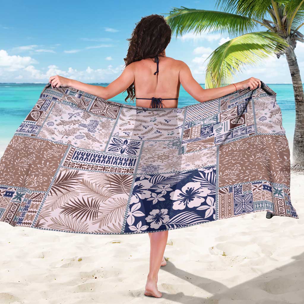 Aloha Hawaii Pastel Christmas Patchwork Sarong Rustic Style - Polynesian Pride