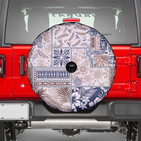 Aloha Hawaii Pastel Christmas Patchwork Spare Tire Cover Rustic Style - Polynesian Pride