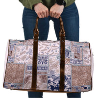Aloha Hawaii Pastel Christmas Patchwork Travel Bag Rustic Style - Polynesian Pride