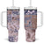 Aloha Hawaii Pastel Christmas Patchwork Tumbler With Handle Rustic Style - Polynesian Pride